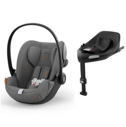 Cybex Cloud G i-Size Babyschale 0-13kg + Basis G Lava Grey