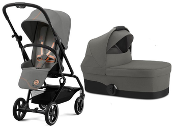Cybex Eezy S Twist + Plus 2 Kinderwagen Kinderwagen Lava Grau Silber Rahmen 2023