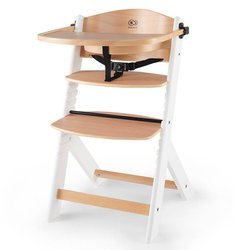 Kinderkraft Enock Fütterungsstuhl Beige || Holz Weiß