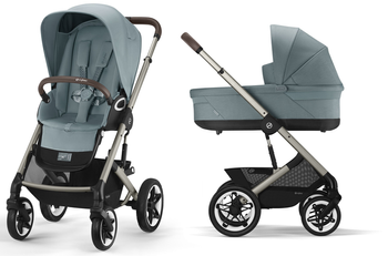 Cybex Talos S Lux Kinderwagen Taupe Himmelblau Rahmen