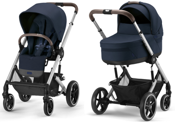 Cybex Balios S Lux Kinderwagen Ocean Blue 2023 Silver Frame 