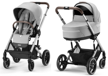 Cybex Balios S Lux Tiefschläfer Kinderwagen Lava Grau 2023 Silber Gestell