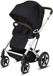 Cybex Talos S Lux Kinderwagen Kinderwagen Silver Frame Deep Black